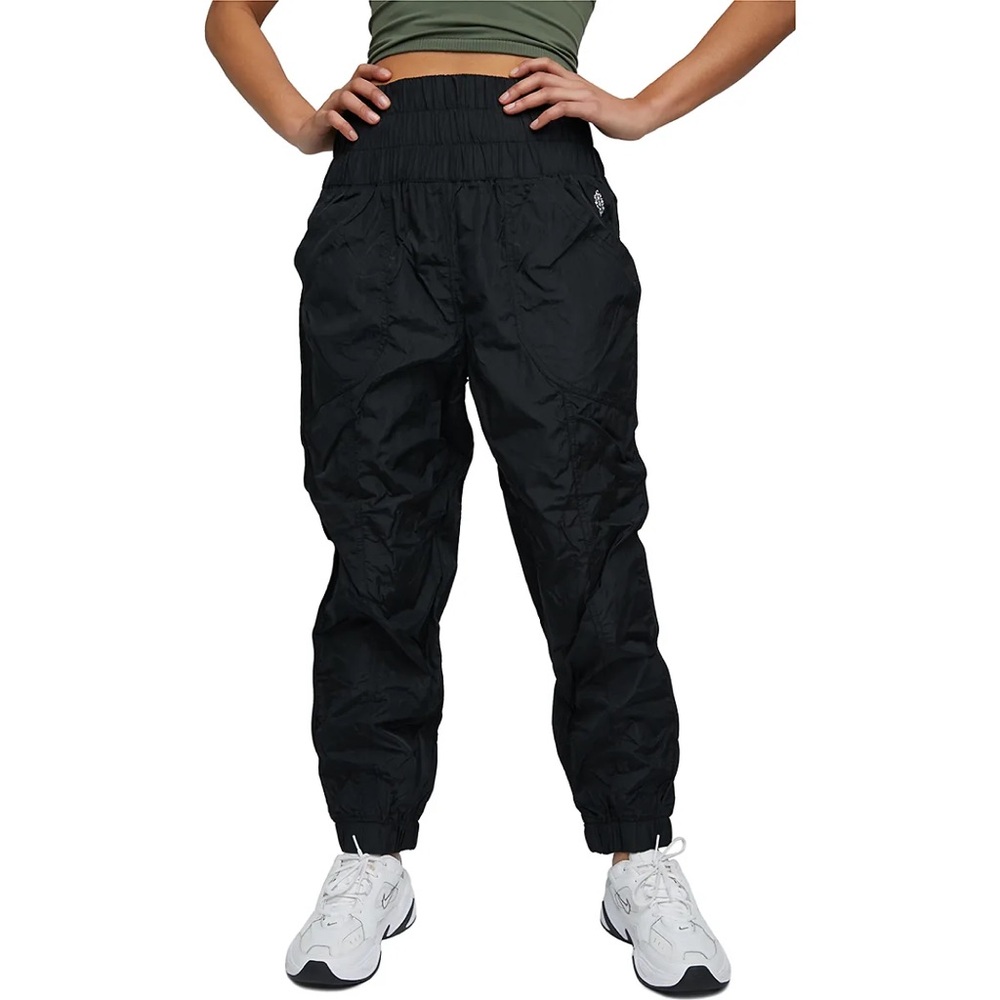Free People Black Track Pants